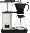 SimplyGoodCoffee THE BREWER - Plastic-Free. Coffee Maker/Coffee Machine. 8 Cup Automatic Drip Pour Over Coffee Brewer. Brewer Free of Plastic, Gold Cup Standard. Black/Stainless Steel