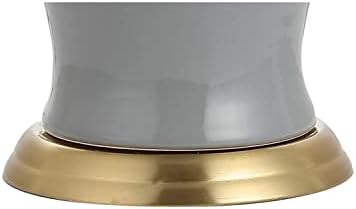 JONATHAN Y Julian Classic Ceramic Urn Metal LED Table Lamp 29", Gray - Image 5