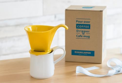 Zero Japan - Bee House Pour Over Coffee Dripper - Lead-Free & Cadmium-Free Ceramic Coffee Maker with Elegant Peek Hole, Drip Cone Brewer Coffee Gifts, Brewing Accessories - Tangerine, Standard Size