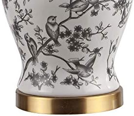 JONATHAN Y Penelope Ginger Jar 22" LED Table Lamp, Gray/White - Image 6