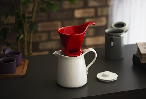 Zero Japan - Bee House Pour Over Coffee Dripper - Lead-Free & Cadmium-Free Ceramic Coffee Maker with Elegant Peek Hole, Drip Cone Brewer Coffee Gifts, Brewing Accessories - Ice Blue, Standard Size