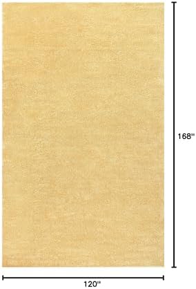 JONATHAN Y Haze Solid Low-Pile Mustard Indoor Area Rug 10x14, Coastal,Bohemian,Minimalist,Classic, Easy-Cleaning for Living Room,Bedroom,Kitchen,Pet Friendly,Non-Shedding (SEU100B-14) - Image 2