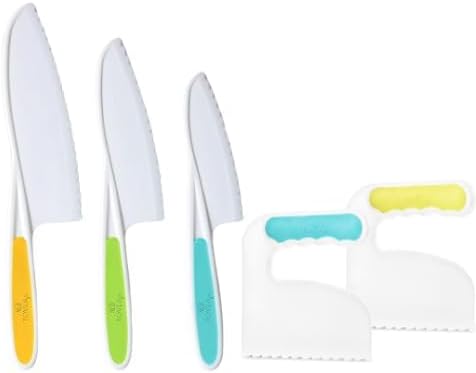 TOVLA JR. Kids' Cutting Set | Montessori Safe Kitchen Knives for Cooking| Kitchen Safety for Toddlers | Boost Confidence and Encourage Picky Eaters