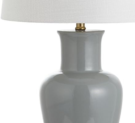 JONATHAN Y Julian Classic Ceramic Urn Metal LED Table Lamp 29", Gray - Image 4