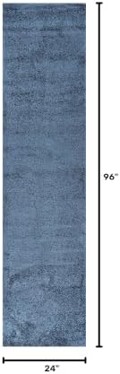 JONATHAN Y Haze Solid Low-Pile Navy Runner Rug 2x8, Coastal,Bohemian,Minimalist,Classic, Easy-Cleaning for Living Room,Bedroom,Kitchen,Pet Friendly,Non-Shedding (SEU100C-28) - Image 2