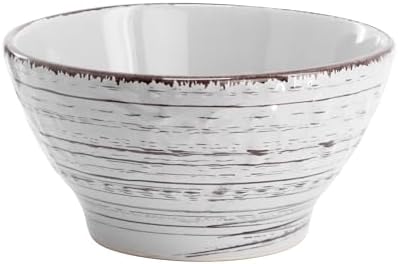 Elama Malibu Calcite 16-Piece Stoneware Embossed Pattern Reactive Glaze Light Gray Dinnerware Set, Tableware, Serveware Set (Calcite Gray) - Image 4