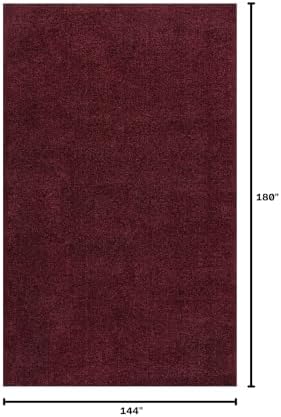 JONATHAN Y Haze Solid Low-Pile Dark Red Indoor Area Rug 12x15, Coastal,Bohemian,Minimalist,Classic, Easy-Cleaning for Living Room,Bedroom,Kitchen,Pet Friendly,Non-Shedding (SEU100Q-15) - Image 2