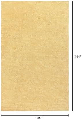 JONATHAN Y Haze Solid Low-Pile Mustard Indoor Area Rug 9x12, Coastal,Bohemian,Minimalist,Classic, Easy-Cleaning for Living Room,Bedroom,Kitchen,Pet Friendly,Non-Shedding (SEU100B-9) - Image 2