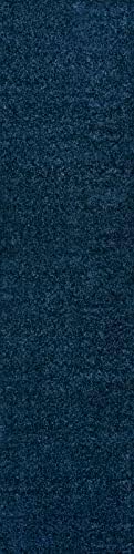 JONATHAN Y Haze Solid Low-Pile Navy Runner Rug 2x10, Coastal,Bohemian,Minimalist,Classic, Easy-Cleaning for Living Room,Bedroom,Kitchen,Pet Friendly,Non-Shedding (SEU100C-210) - Image 5