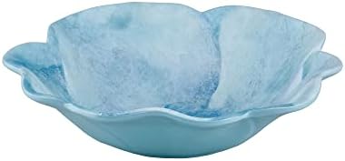 UPware 12 Piece Campanula Melamine Dinnerware Sets, Outdoor Dishes Set, Plates and Bowls Sets, Service for 4, Sky Blue - Image 6