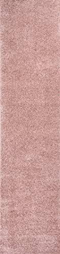 JONATHAN Y Haze Solid Low-Pile Pink Runner Rug 2x8, Coastal,Bohemian,Minimalist,Classic, Easy-Cleaning for Living Room,Bedroom,Kitchen,Pet Friendly,Non-Shedding (SEU100P-28) - Image 2