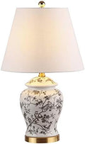 JONATHAN Y Penelope Ginger Jar 22" LED Table Lamp, Gray/White by JONATHANY