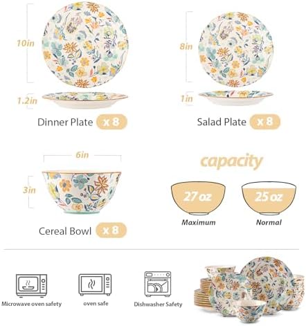 Ceramic Dinnerware Set, Series Western Ⅰ(Fragrant Courtyard) - Image 3