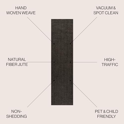 JONATHAN Y Pata Hand Woven Chunky Jute Brown Runner Rug, 2x8, Bohemian, Rustic, Cottage, Easy-Cleaning for Living Room, Bedroom, Kitchen, Non-Shedding (NRF102G-28) - Image 2