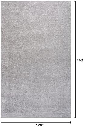 JONATHAN Y Haze Solid Low-Pile Light Gray Indoor Area Rug 10x14, Coastal,Bohemian,Minimalist,Classic, Easy-Cleaning for Living Room,Bedroom,Kitchen,Pet Friendly,Non-Shedding (SEU100K-14) - Image 2