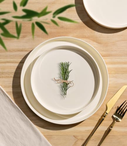 TheTerra Ceramic Dinnerware Set for 4, 16-Piece Plates and Bowls Set - Image 3
