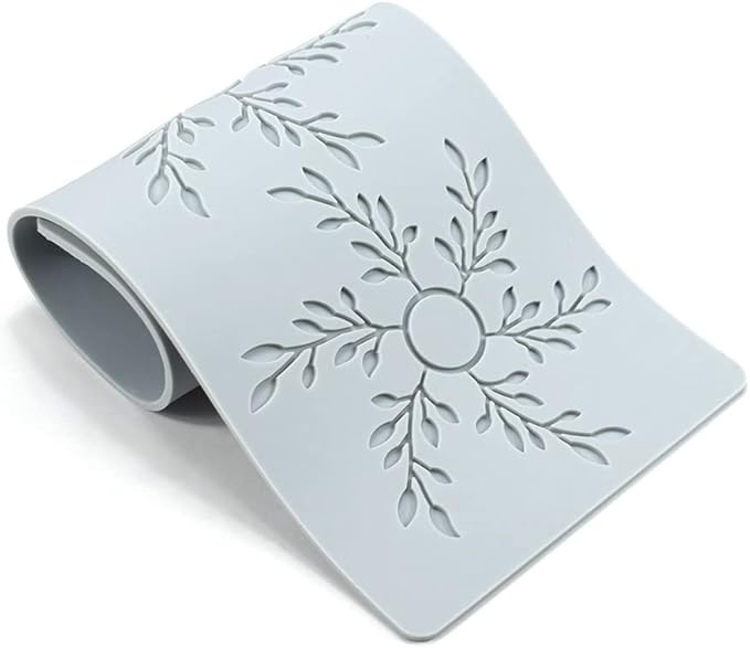 Silicone Molds 3D Hollow Leaf Chocolate Molds Honeycomb Bee Candy Mold Flower Pattern Fondant Mold Cake Topper Sugar Craft Decoration (D_Leaf_14.2 * 5.4 * 0.12inch)