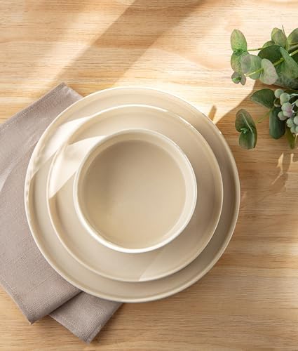 TheTerra Ceramic Dinnerware Set for 8, 24-Piece Plates and Bowls Set - Image 3