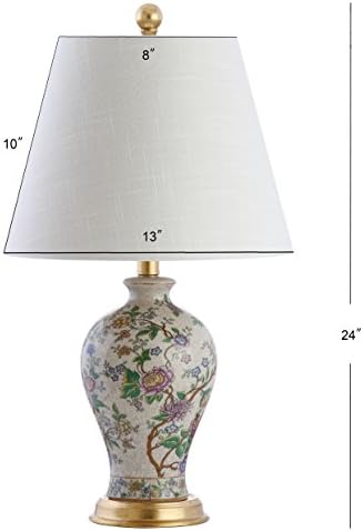 JONATHAN Y Grace 24" French Country Floral Urn Ceramic Lamp, Multi-Colored - Image 3