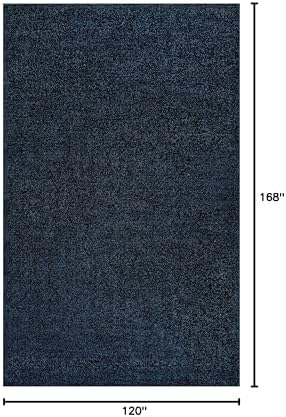 JONATHAN Y Haze Solid Low-Pile Navy Indoor Area Rug 10x14, Coastal,Bohemian,Minimalist,Classic, Easy-Cleaning for Living Room,Bedroom,Kitchen,Pet Friendly,Non-Shedding (SEU100C-14) - Image 2