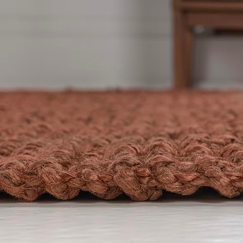 JONATHAN Y Pata Hand Woven Chunky Jute Terracotta Indoor Area Rug, 8x10, Bohemian, Rustic, Cottage, Easy-Cleaning for Living Room, Bedroom, Kitchen, Non-Shedding (NRF102F-8) - Image 5