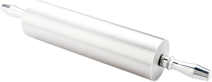 Restaurantware-21.25 Inch Rolling Pin, 1 Long Rolling Pin For Baking - Contoured Handles, Dishwashable, Aluminum Dough Pin, Flatten and Shape Cookie Dough, Pizza Dough, Pastry Dough, or Pasta,