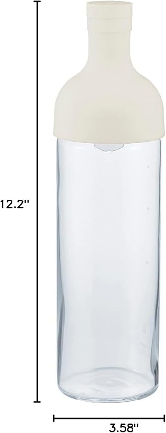Hario Cold Brew Tea Wine Bottle, 750ml, White