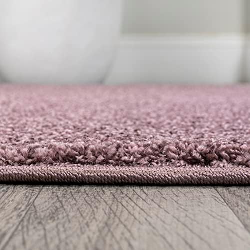 JONATHAN Y Haze Solid Low-Pile Light Purple Indoor Area Rug 8x10, Coastal,Bohemian,Minimalist,Classic, Easy-Cleaning for Living Room,Bedroom,Kitchen,Pet Friendly,Non-Shedding (SEU100R-8) - Image 6