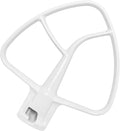 K45B Coated Flat Beater for KitchenAid 4.5-5 Qt Tilt-Head Mixer Attachments for Kitchen Aid Paddle Attachment, White