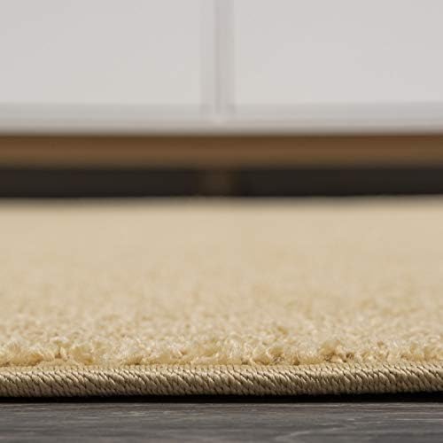 JONATHAN Y Haze Solid Low-Pile Mustard Runner Rug 2x10, Coastal,Bohemian,Minimalist,Classic, Easy-Cleaning for Living Room,Bedroom,Kitchen,Pet Friendly,Non-Shedding (SEU100B-210) - Image 4