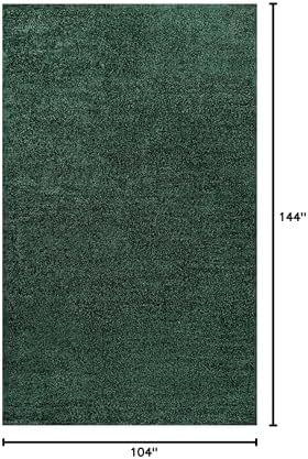 JONATHAN Y Haze Solid Low-Pile Emerald Indoor Area Rug 9x12, Coastal,Bohemian,Minimalist,Classic, Easy-Cleaning for Living Room,Bedroom,Kitchen,Pet Friendly,Non-Shedding (SEU100L-9) - Image 2