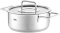Fissler Pure Collection Stainless Steel 2.7 Quart Rondeau with Glass Lid
