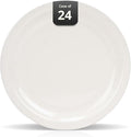 Stoneware Narrow Rim Commercial Grade Dinnerware America White, Plate 9", Case of 24