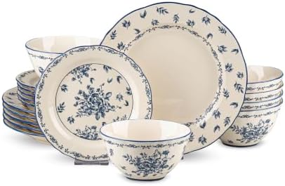 Ceramic Dinnerware Set, Series Western Ⅰ(Vintage Cobalt Blue) by FANGJING