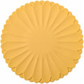Heat-Resistant Silicone Trivet Mats, Non-Slip Hot Plate Holder for Kitchen Countertops & Dining Table, Reusable Pot Holder Pad with Secure Grip, Dishwasher Safe (Yellow, Diameter: 18cm/7.09")