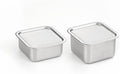 CuBE Small 2PCS Set 600ml 400ml Stainless Steel Food Storage Containers With Lids and a Net Kitchen Appliances Dishwasher Safe Premium South Korea