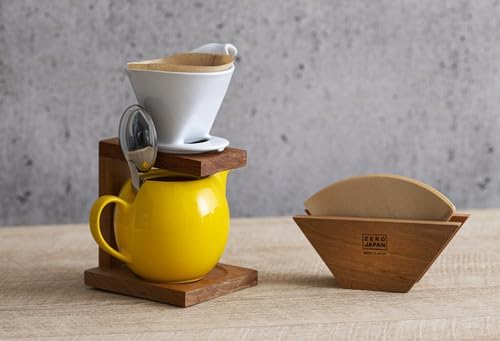 Zero Japan - Bee House Pour Over Coffee Dripper - Lead-Free & Cadmium-Free Ceramic Coffee Maker with Elegant Peek Hole, Drip Cone Brewer Coffee Gift, Brewing Accessories - Antique Green, Standard Size