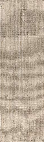JONATHAN Y Pata Hand Woven Chunky Jute Light Ivory Runner Rug, 2x16, Bohemian, Rustic, Cottage, Easy-Cleaning for Living Room, Bedroom, Kitchen, Non-Shedding (NRF102B-216) - Image 3