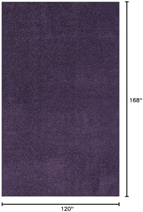 JONATHAN Y Haze Solid Low-Pile Purple Indoor Area Rug 10x14, Coastal,Bohemian,Minimalist,Classic, Easy-Cleaning for Living Room,Bedroom,Kitchen,Pet Friendly,Non-Shedding (SEU100N-14) - Image 2