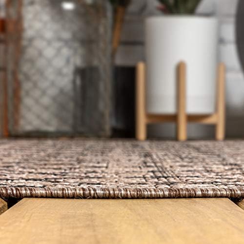 JONATHAN Y Moroccan Geometric Indoor Outdoor Area Rug 8X10 Natural/Black, Ourika Textured Weave for Backyard, Patio, Porch, Easy-Cleaning, High Traffic, Pet-Friendly, Non-Shedding (SMB108D-8) - Image 6