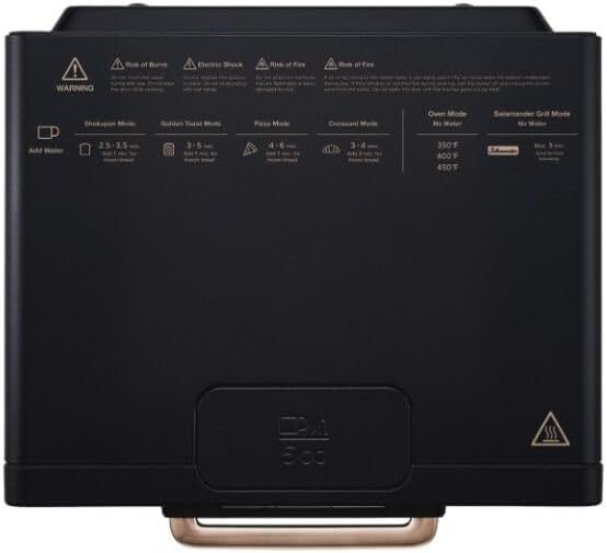 BALMUDA The Toaster Pro | Steam Oven Toaster | 6 Modes: Shokupan, Golden Toast, Pizza, Croissant, Oven, Salamander Grill | Precise Temperature Control | Compact Design | Black