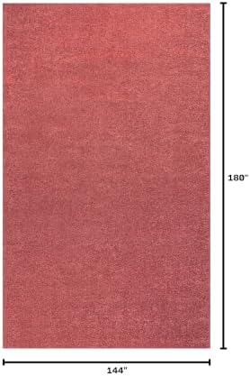 JONATHAN Y Haze Solid Low-Pile Red Indoor Area Rug 12x15, Coastal,Bohemian,Minimalist,Classic, Easy-Cleaning for Living Room,Bedroom,Kitchen,Pet Friendly,Non-Shedding (SEU100E-15) - Image 2