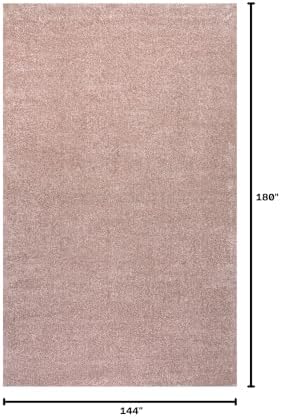 JONATHAN Y Haze Solid Low-Pile Pink Indoor Area Rug 12x15, Coastal,Bohemian,Minimalist,Classic, Easy-Cleaning for Living Room,Bedroom,Kitchen,Pet Friendly,Non-Shedding (SEU100P-15) - Image 2