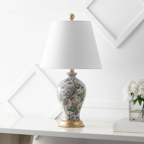 JONATHAN Y Grace 24" French Country Floral Urn Ceramic Lamp, Multi-Colored - Image 2