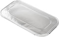 Restaurantware-LIDS ONLY: Foil Lux Foil Pan Lids Pack of 25 Oven-Ready Aluminium Tray Covers - Pans Sold Separately, Fits 1/3 Third-Size Steam Table, Foldable Edges, Freezable, Silver, Disposable