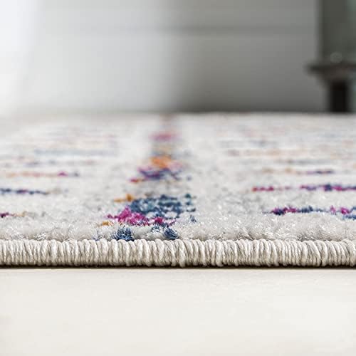 JONATHAN Y Boho Vintage Diamond Cream/Multi Runner Rug 2X8 ft, Moroccan Hype for Living Room, Bedroom, Kitchen, Office, Easy-Cleaning, High Traffic, Pet-Friendly, Non-Shedding (MOH101H-28) - Image 5