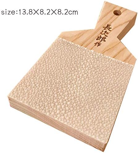 Traditional Japanese grater for wasabi and ginger (bamboo brush, large grater)