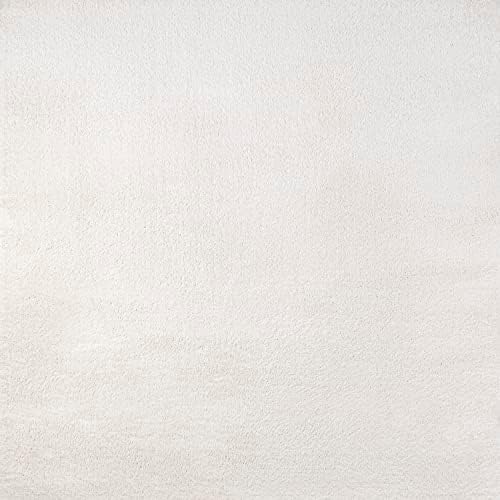 JONATHAN Y Haze Solid Low-Pile Cream 5x5 Square Indoor Area Rug, Coastal,Bohemian,Minimalist,Classic, Easy-Cleaning for Living Room,Bedroom,Kitchen,Pet Friendly,Non-Shedding (SEU100T-5SQ) - Image 2