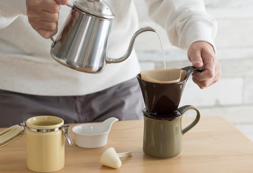 Zero Japan - Bee House Pour Over Coffee Dripper - Lead-Free & Cadmium-Free Ceramic Coffee Maker with Elegant Peek Hole, Drip Cone Brewer Coffee Gifts, Brewing Accessories - Jeans Blue, Standard Size