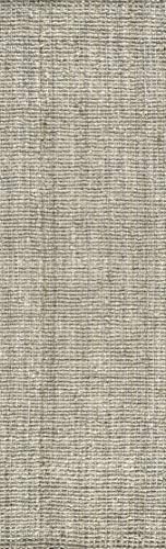 JONATHAN Y Pata Hand Woven Chunky Jute Gray Runner Rug, 2x20, Bohemian, Rustic, Cottage, Easy-Cleaning for Living Room, Bedroom, Kitchen, Non-Shedding (NRF102C-220) - Image 3